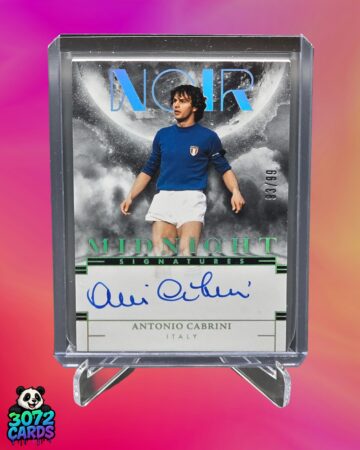 Antonio Cabrini on card auto /99<br>
2025 Panini Noir<br>
Italy