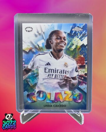 Linda Caicedo Golazo /150<br>
2025 Topps Chrome<br>
Real Madrid