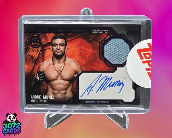 Andre Muniz patch auto /50<br>
2025 Topps Knockout<br>
UFC