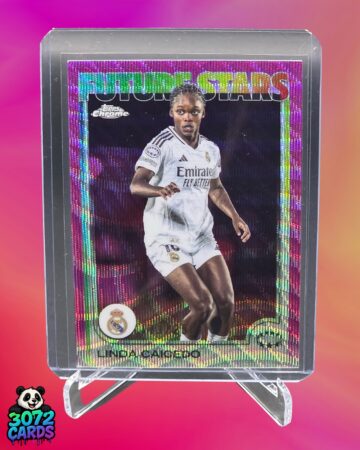 Linda Caicedo /250<br>
2025 Topps Chrome<br>
Real Madrid