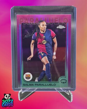 Salma Paralluelo /250<br>
2025 Topps Chrome<br>
Barcelona